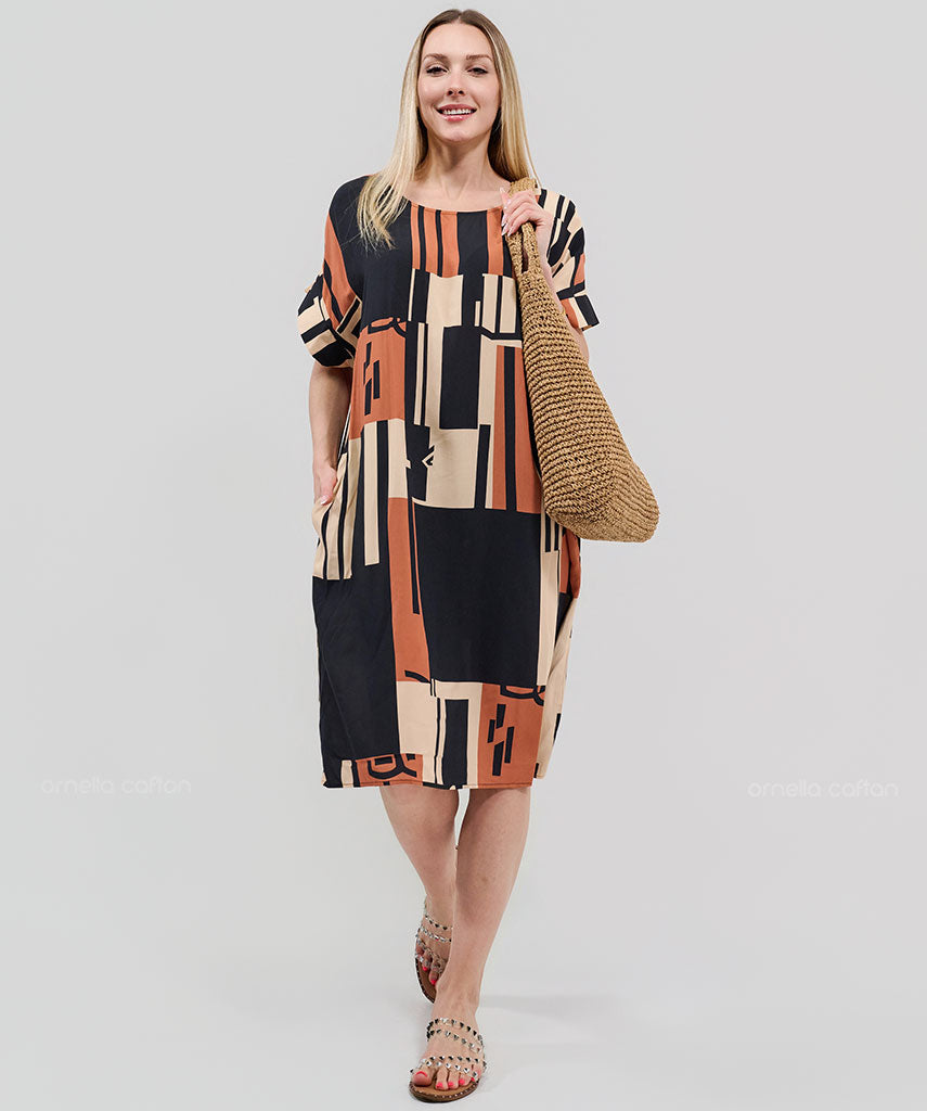 Kaftan Saara — Terracota | Gata Raposa™