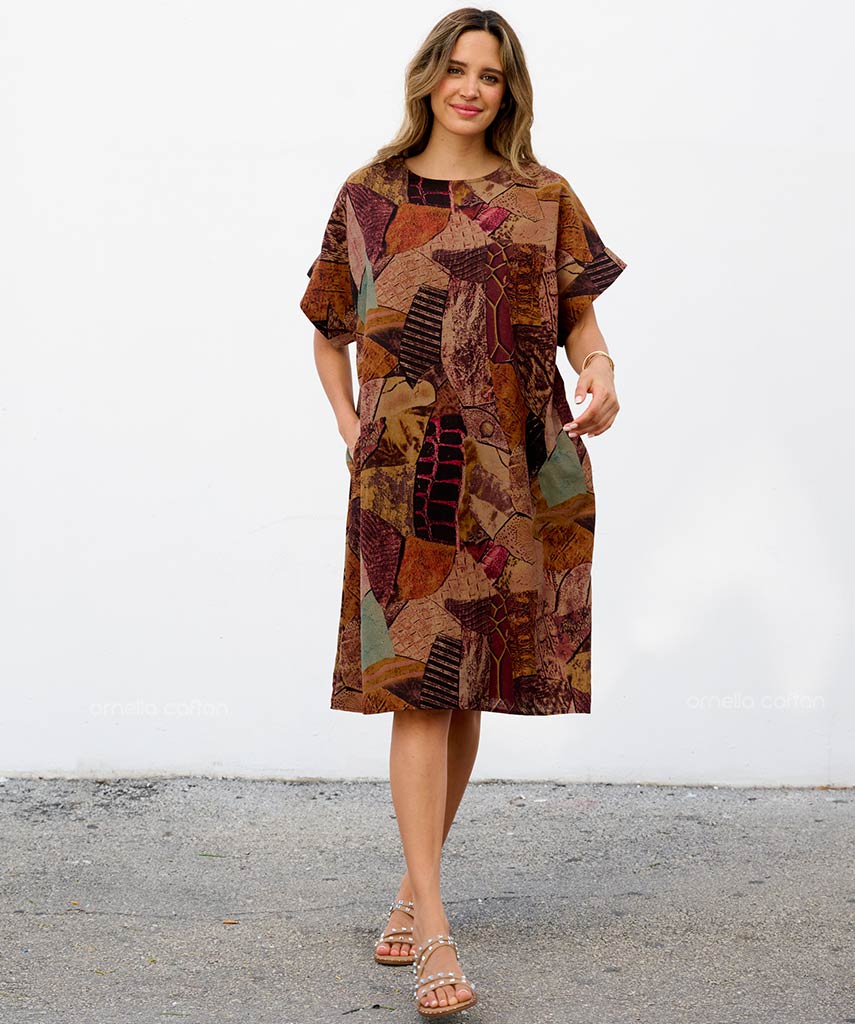 Kaftan Saara — Âmbar | Gata Raposa™