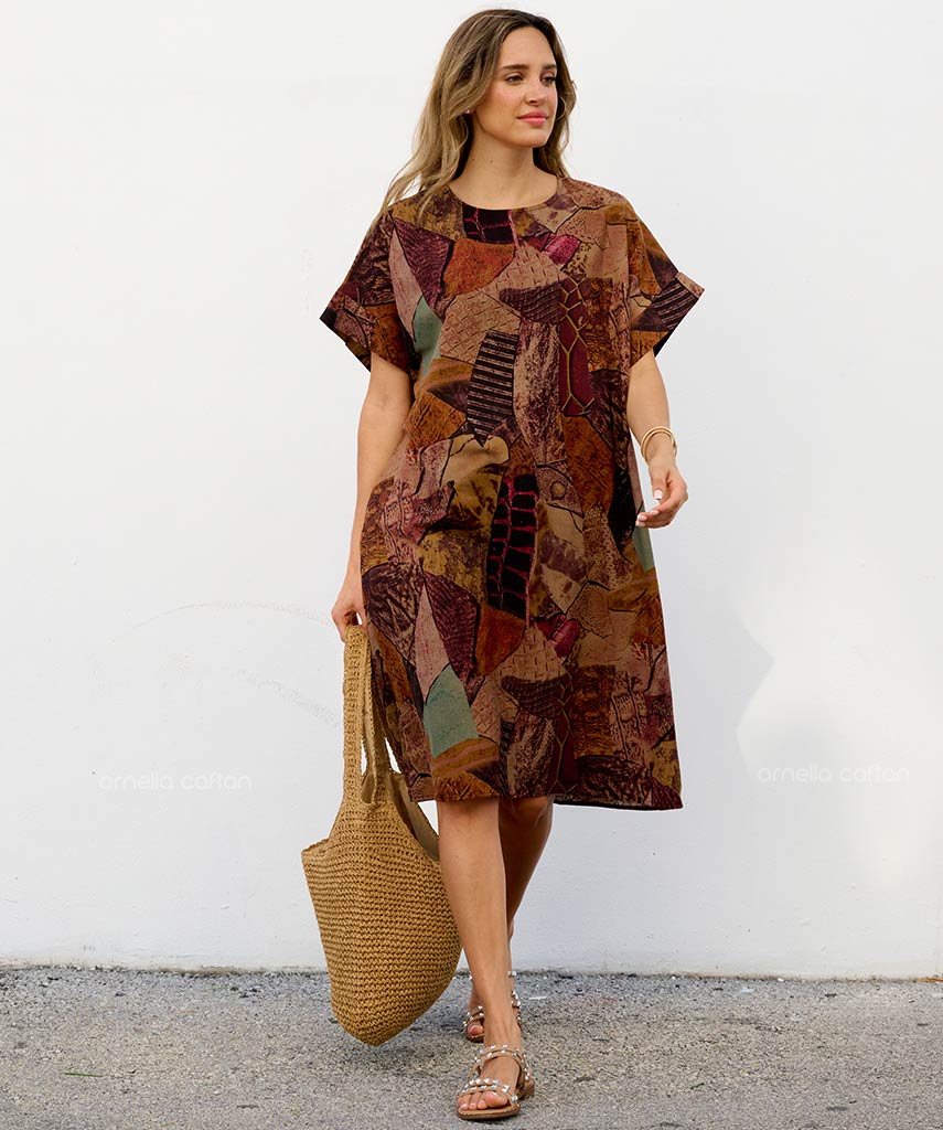 Kaftan Saara — Âmbar | Gata Raposa™