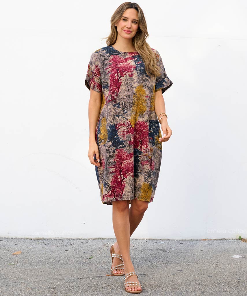 Kaftan Saara — Flame | Gata Raposa™