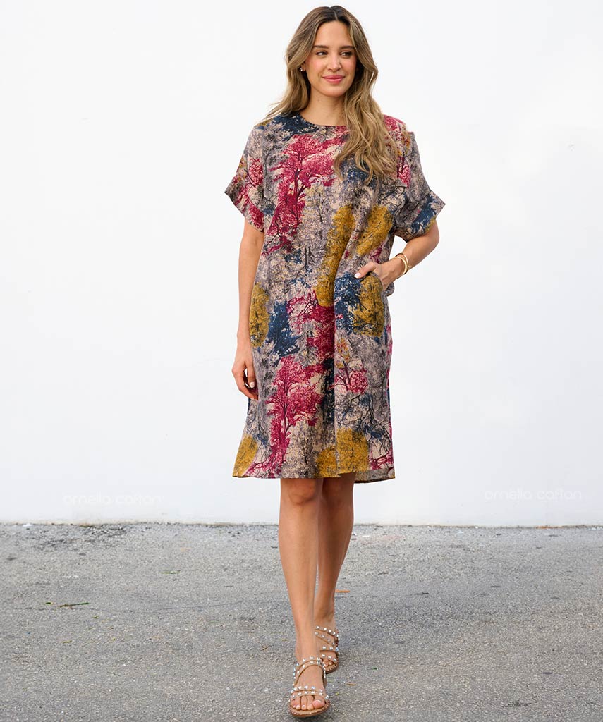 Kaftan Saara — Flame | Gata Raposa™