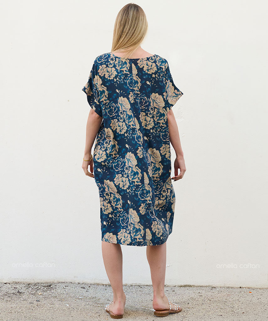 Kaftan Saara — Oceano | Gata Raposa™