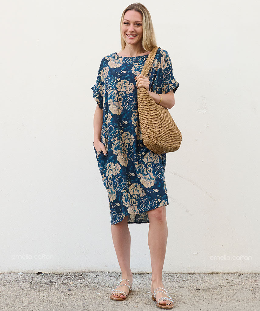 Kaftan Saara — Oceano | Gata Raposa™
