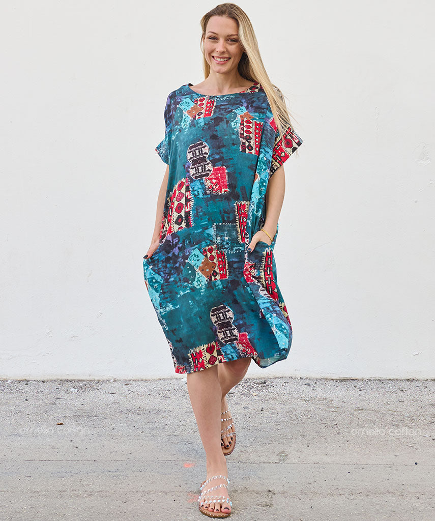 Kaftan Saara — Laguna | Gata Raposa™