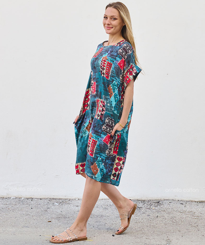 Kaftan Saara — Laguna | Gata Raposa™