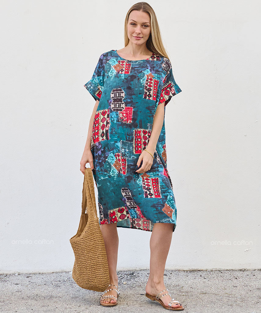 Kaftan Saara — Laguna | Gata Raposa™