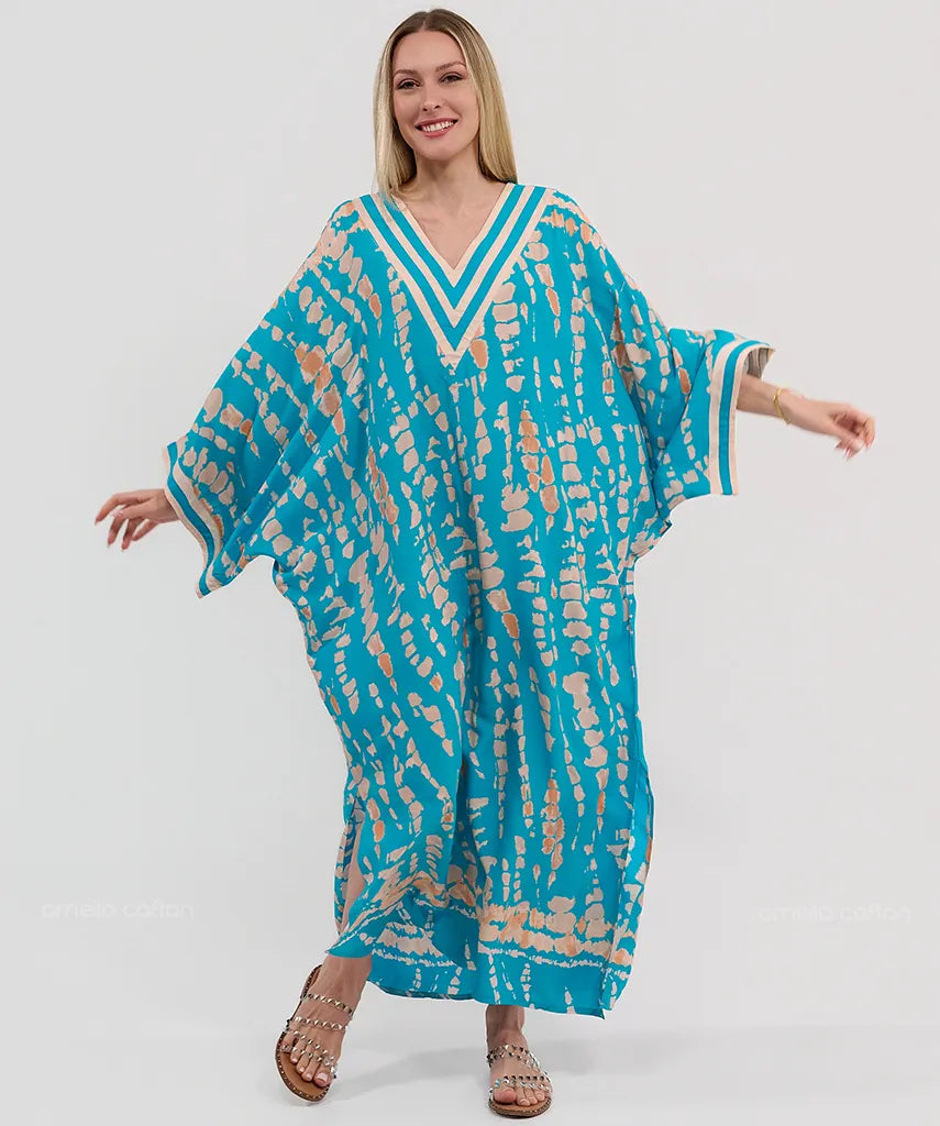 Kaftans Étoile |Aquamarine – Gata Raposa™