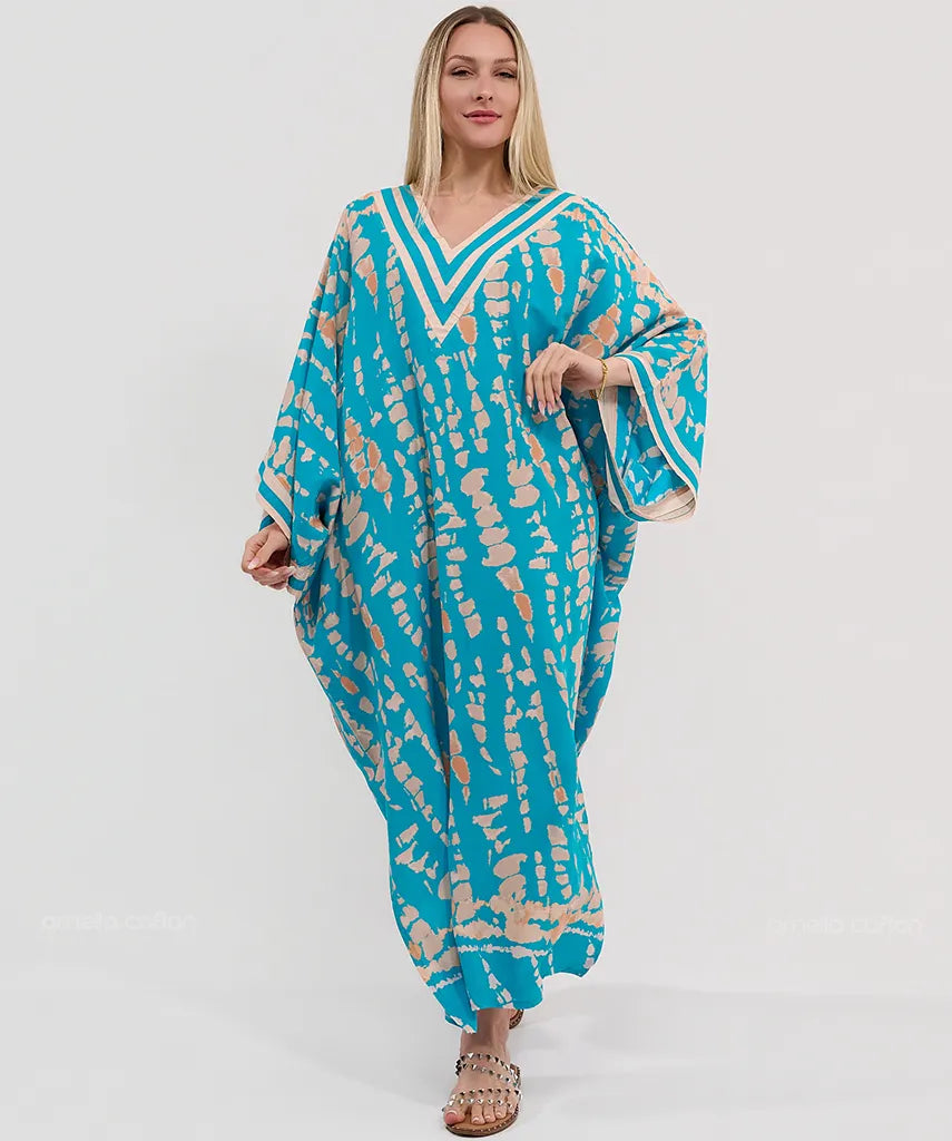 Kaftans Étoile |Aquamarine – Gata Raposa™