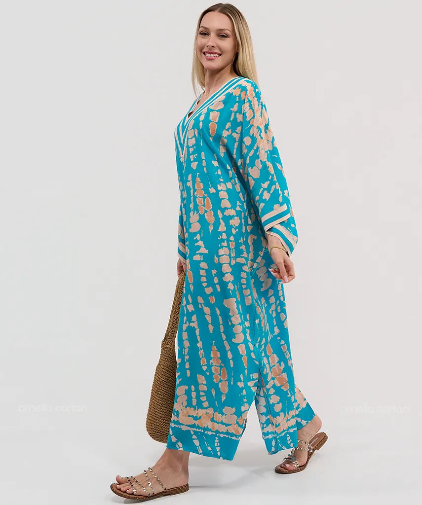 Kaftans Étoile |Aquamarine – Gata Raposa™
