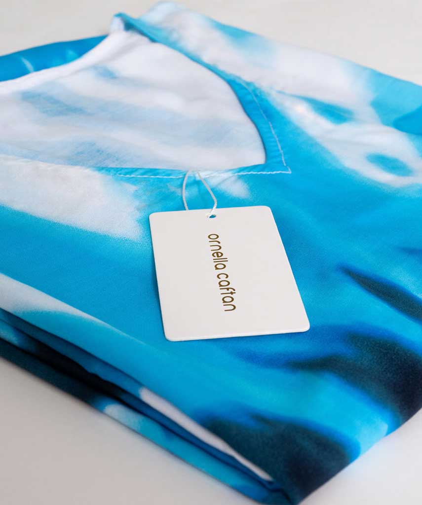 Kaftan Vibrações - Oceano | Gata Raposa™