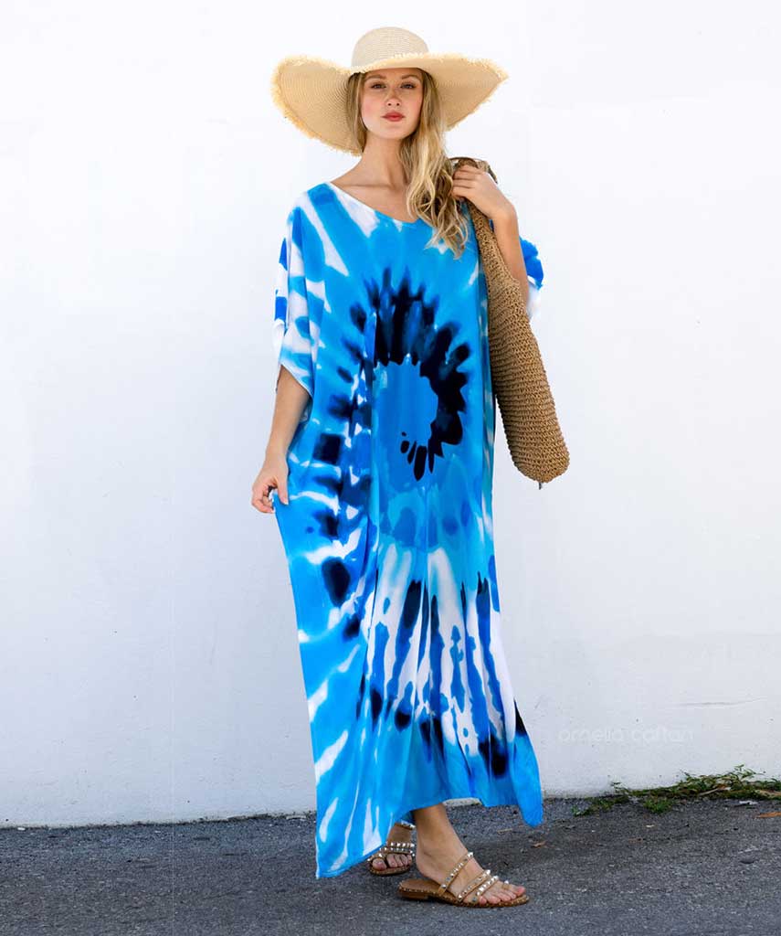 Kaftan Vibrações - Oceano | Gata Raposa™