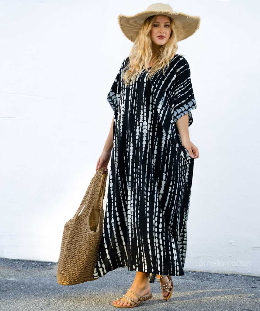 Kaftans Maví  – Jade Noir | Gata Raposa™