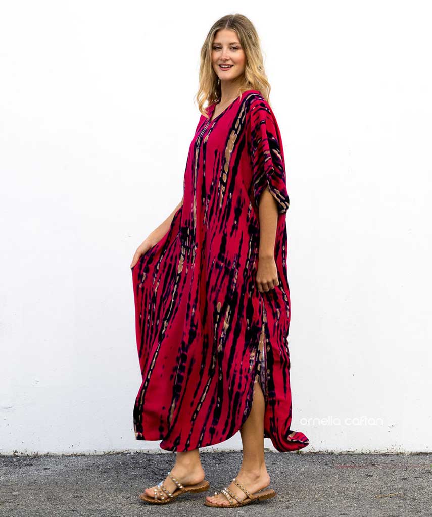 Kaftans Maví  – Coral | Gata Raposa™