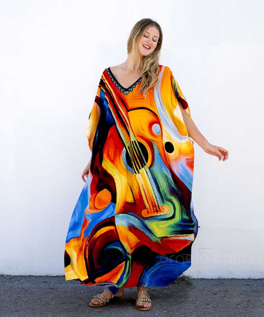 Kaftan Vibrações - Solar | Gata Raposa™