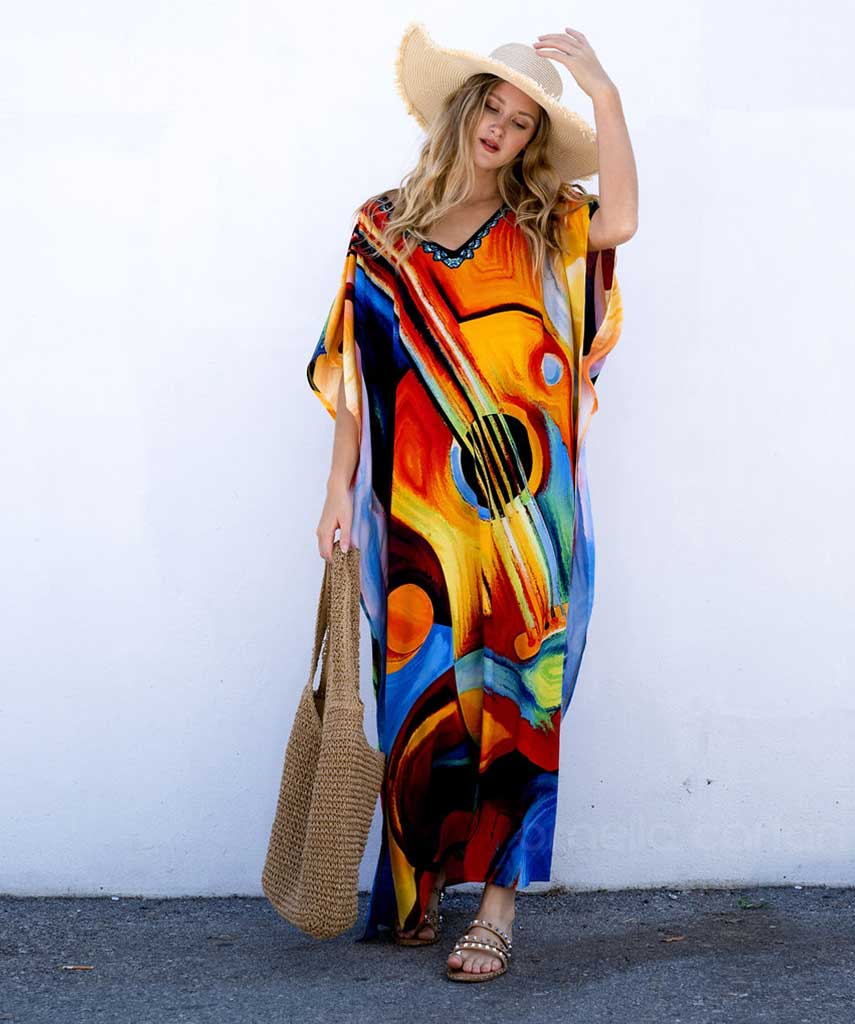 Kaftan Vibrações - Solar | Gata Raposa™
