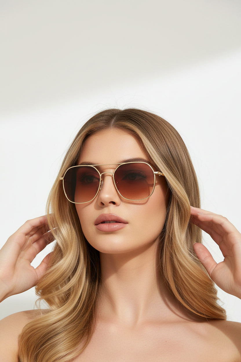 Óculos de Sol Melina — Elegância Moderna com Proteção Premium