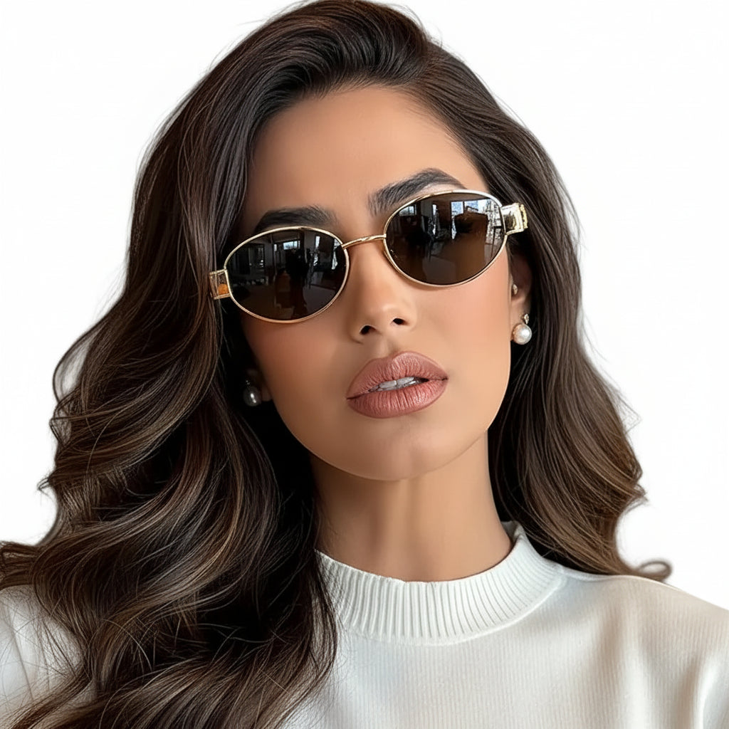 ✨ Detalhes do Produto


• Modelo: Óculos de sol feminino
• Estilo: Oval, moderno e elegante
• Armação: Liga metálica
• Lentes: Policarbonato com proteção antirreflexo
• Indicação: Uso adulto | Ideal para ambientes externos
• Origem: Importado